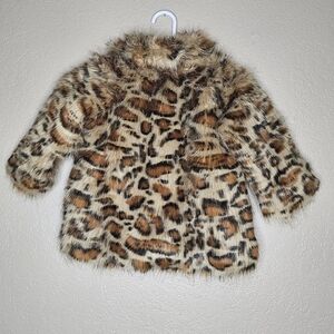 HAUTE BABY Dtm Brown Leopard Sprint Faux Fur